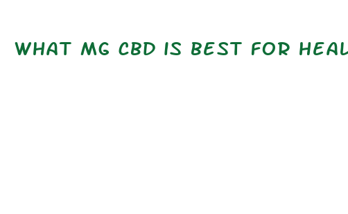 what mg cbd is best for healing