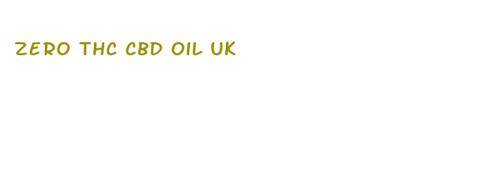 zero thc cbd oil uk