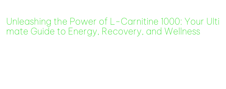 how to properly take l carnitine signOut
