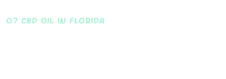 07 cbd oil in florida