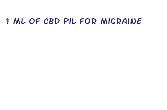 1 ml of cbd pil for migraine