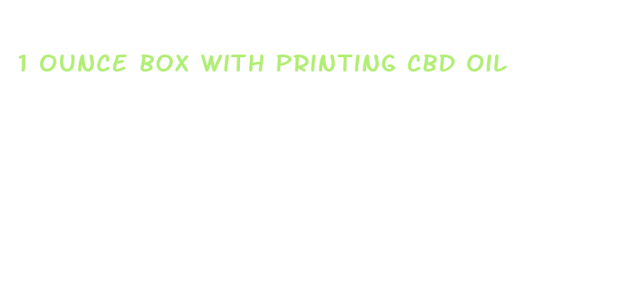 1 ounce box with printing cbd oil