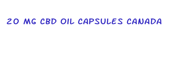 20 mg cbd oil capsules canada