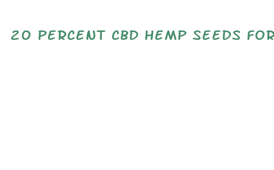 20 percent cbd hemp seeds for sale