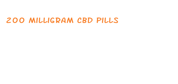 200 milligram cbd pills