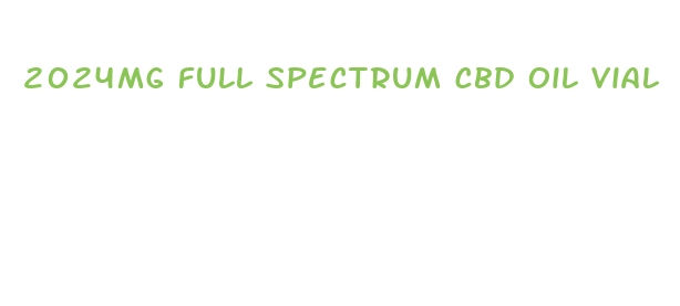 2024mg full spectrum cbd oil vial