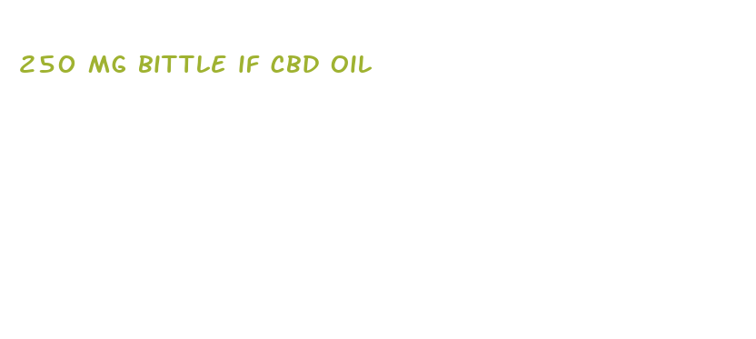 250 mg bittle if cbd oil