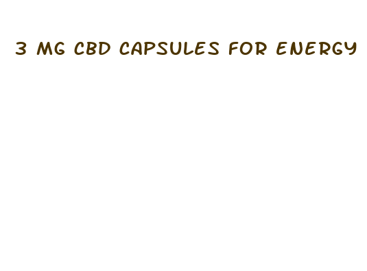 3 mg cbd capsules for energy