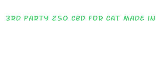 3rd party 250 cbd for cat made in denver