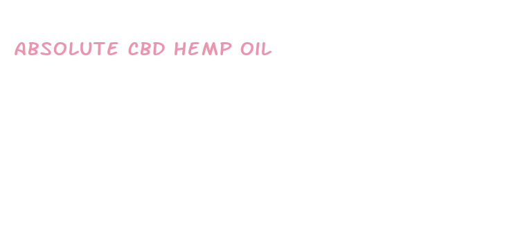 absolute cbd hemp oil