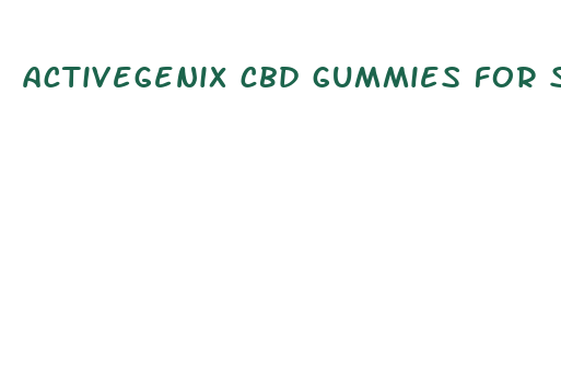 activegenix cbd gummies for sale