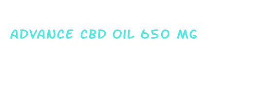 advance cbd oil 650 mg