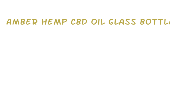 amber hemp cbd oil glass bottle 1oz