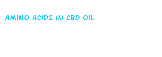 amino acids in cbd oil