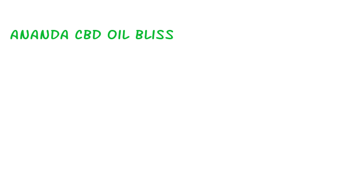 ananda cbd oil bliss