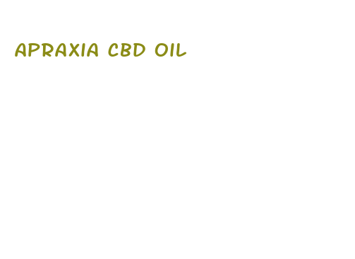 apraxia cbd oil