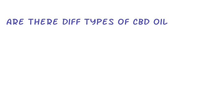 are there diff types of cbd oil