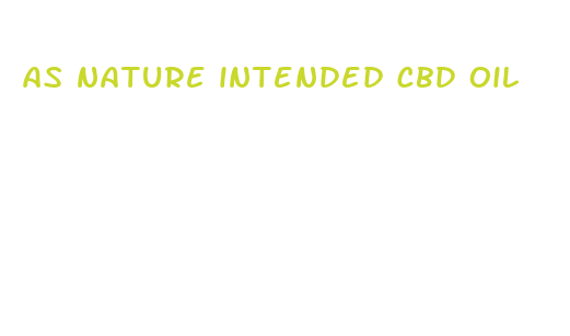 as nature intended cbd oil