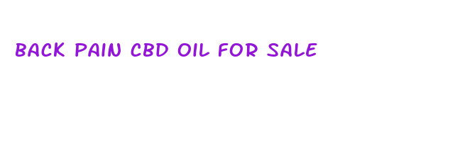 back pain cbd oil for sale