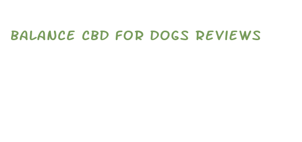 balance cbd for dogs reviews