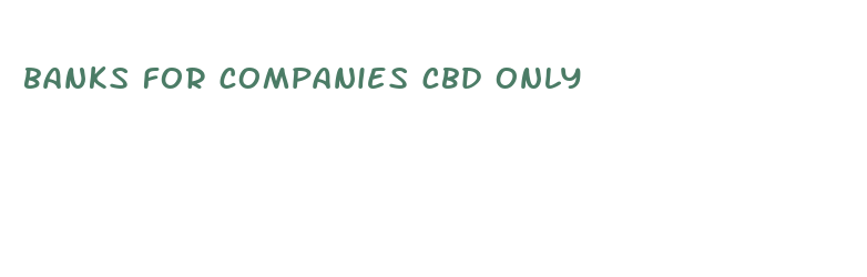 banks for companies cbd only