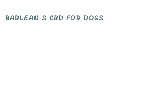 barlean s cbd for dogs