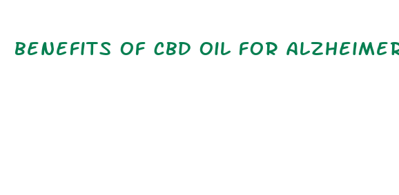 benefits of cbd oil for alzheimer s