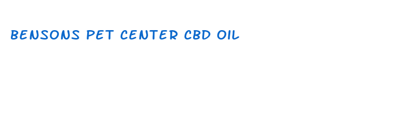 bensons pet center cbd oil