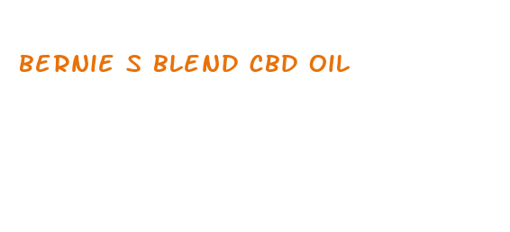 bernie s blend cbd oil