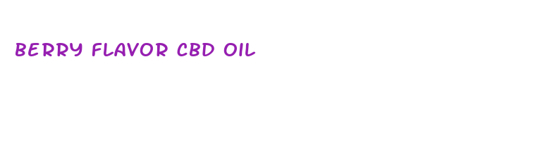 berry flavor cbd oil