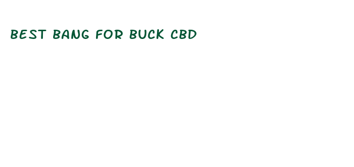 best bang for buck cbd