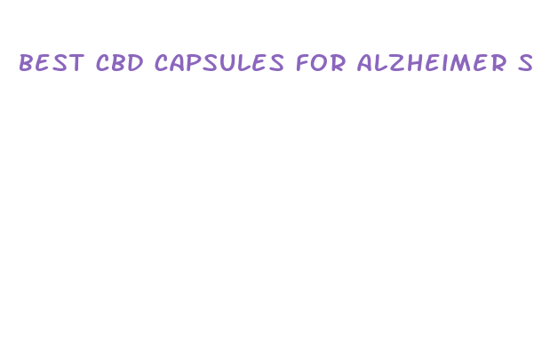 best cbd capsules for alzheimer s