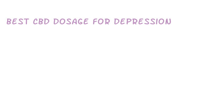 best cbd dosage for depression