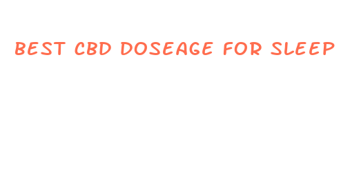 best cbd doseage for sleep