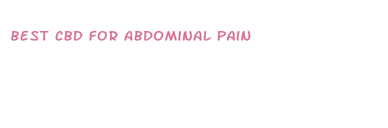 best cbd for abdominal pain