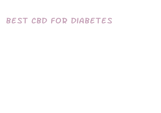 best cbd for diabetes