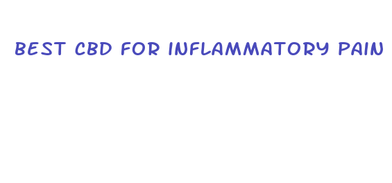 best cbd for inflammatory pain