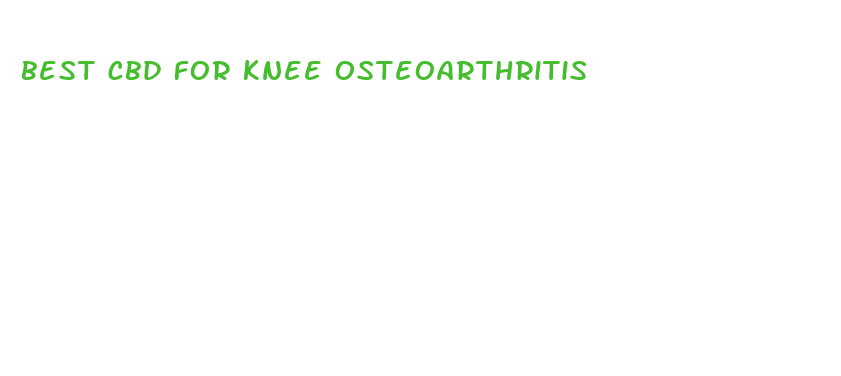 best cbd for knee osteoarthritis