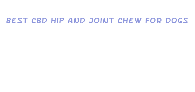 best cbd hip and joint chew for dogs