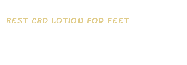 best cbd lotion for feet