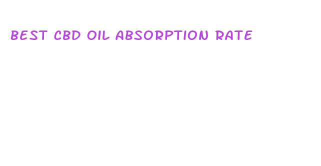 best cbd oil absorption rate