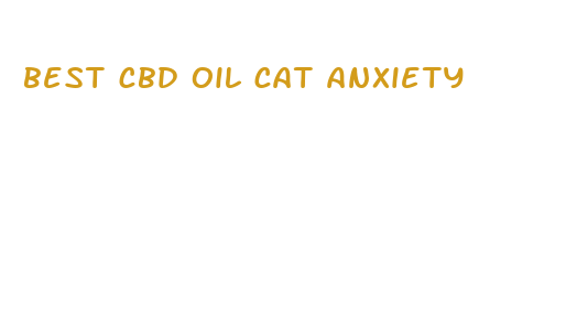 best cbd oil cat anxiety