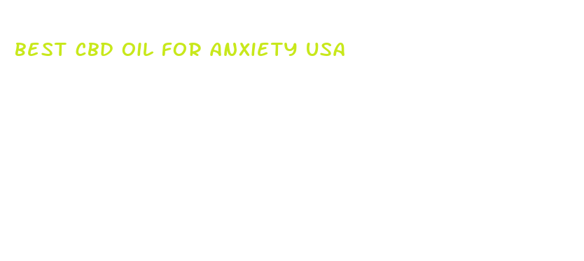 best cbd oil for anxiety usa