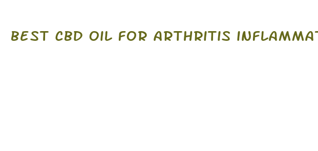 best cbd oil for arthritis inflammation