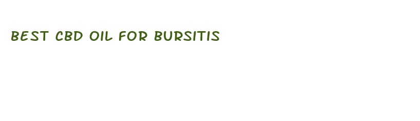 best cbd oil for bursitis