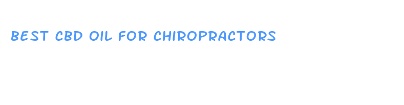 best cbd oil for chiropractors