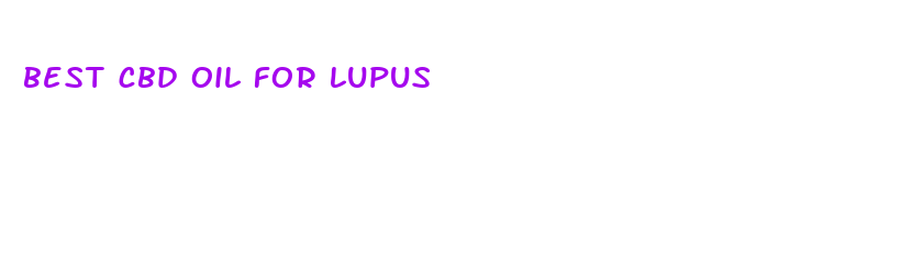 best cbd oil for lupus