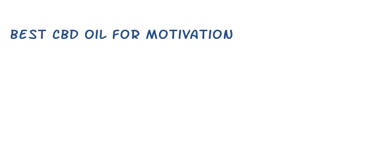 best cbd oil for motivation