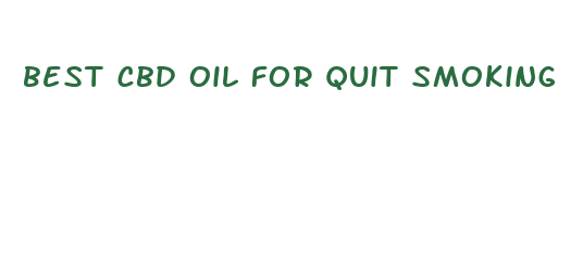 best cbd oil for quit smoking