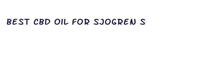 best cbd oil for sjogren s